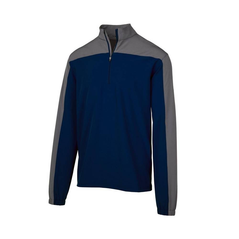 Mizuno Comp Long Sleeve Batting - Erkek Mont - Lacivert Türkiye (CBZQHV-847)